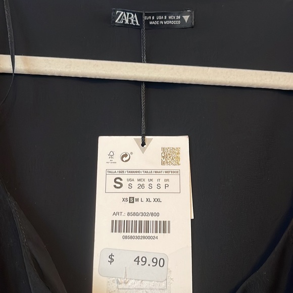 Black Zara Dress NWT - Picture 2 of 4